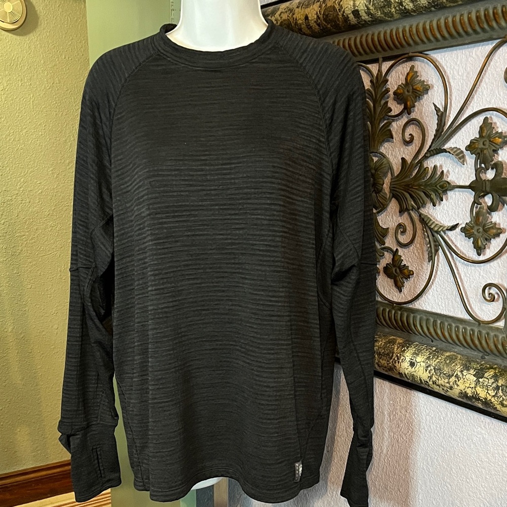 Ariat Rebar Black Long Sleeve Men's knit Top Sz M